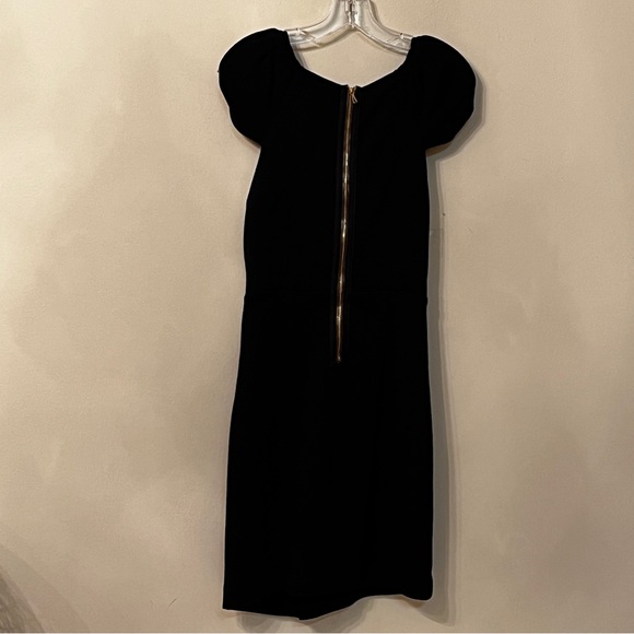 Anthropologie Leifsdottir Vortex Black Wool Dress - Picture 6 of 7